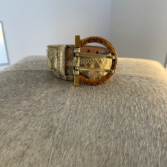 FERRAGAMO SNAKE SKIN BELT - Picture 2 of 7